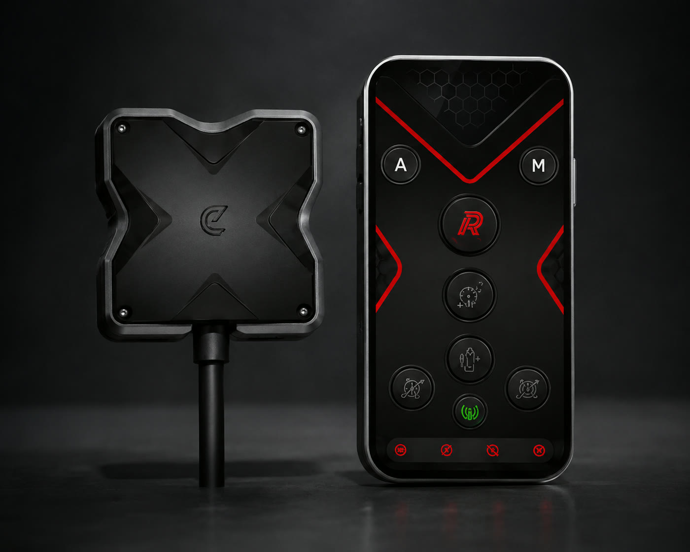Dispositivo Pedal Sprint: modulo elettronico e app di controllo con diverse modalità di guida